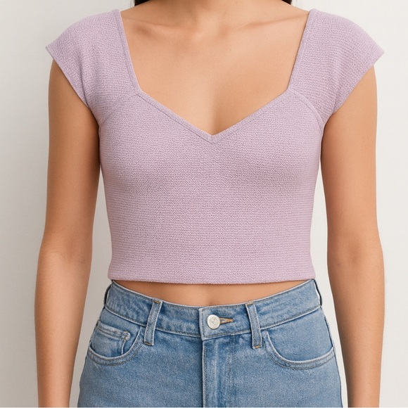 Zara Lavender Women's Crop Top. - Picture 1 of 7